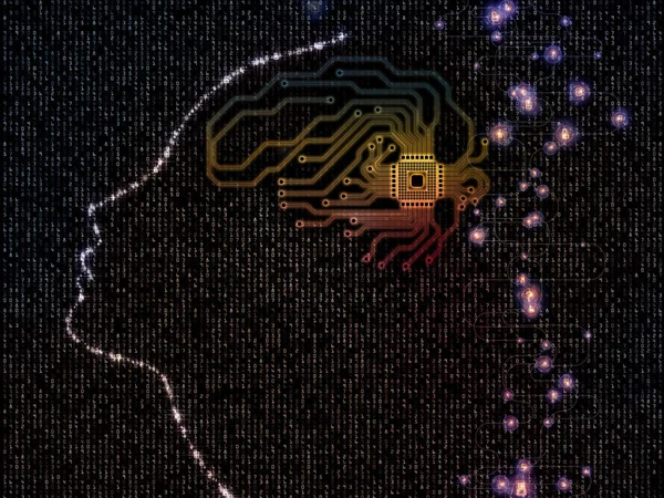 Consciência da Máquina Conceitual — Fotografia de Stock