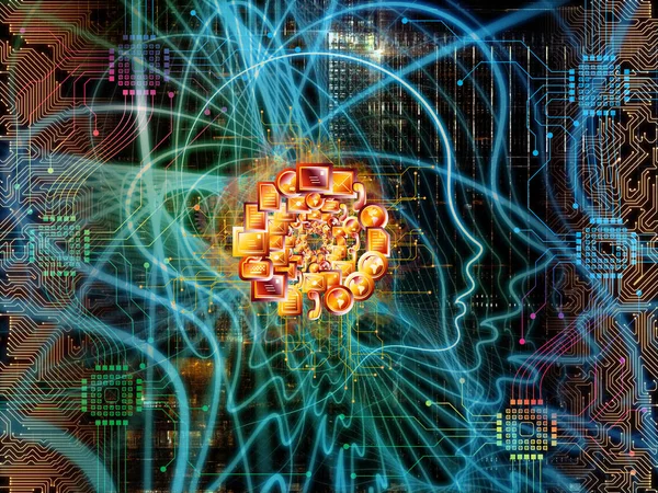 Camino de la conciencia de la máquina —  Fotos de Stock