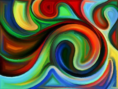 Renkleri arka planını unfolding