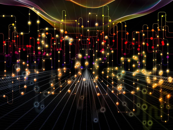 Corriente de transferencias de datos — Foto de Stock