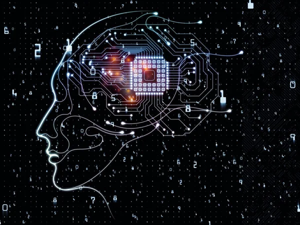 Maschinelle Bewusstseinsverarbeitung — Stockfoto