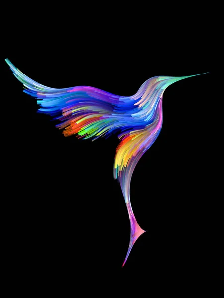 Vogel und Farbe — Stockfoto