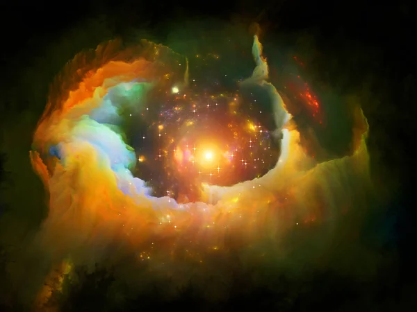 Fractal Nebula background — Stock Photo, Image