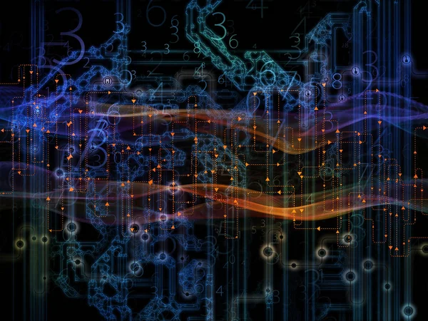 Mecanismo de flujo de datos — Foto de Stock