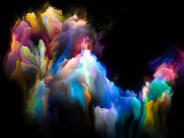 Renkli fraktal fırça