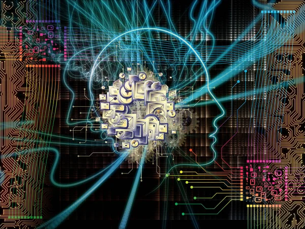 Emergencia de la conciencia de la máquina —  Fotos de Stock