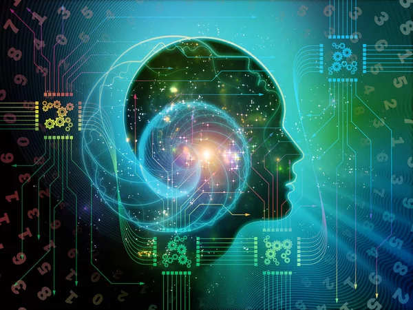 Machine Consciousness Visualization — Stock Photo, Image