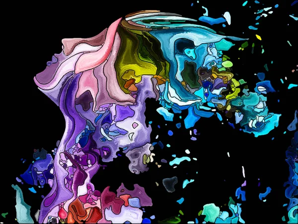 Kleurrijke zelf fragmentatie — Stockfoto