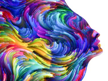 Düşünme arka planını renklendirin