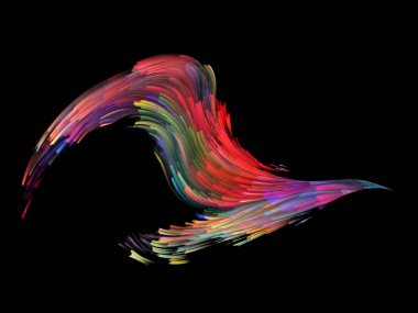 Kuş ve renk arka plan