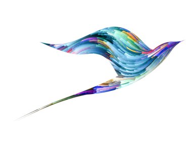 Kuş ve renk arka plan