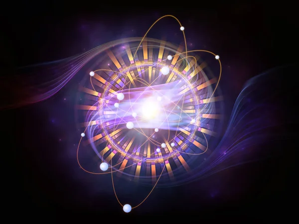 原子加速背景 — 图库照片