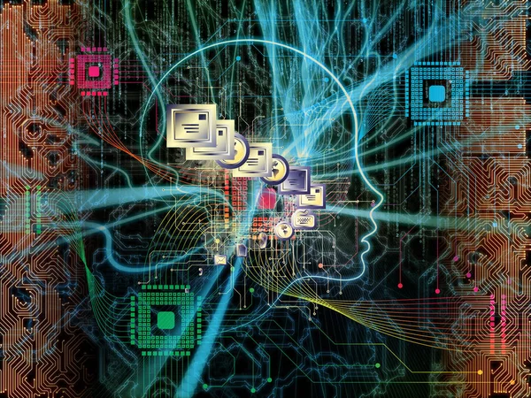 Illusies van Machine bewustzijn — Stockfoto