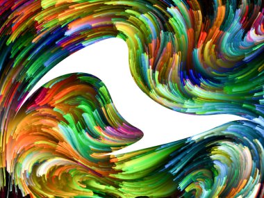 Kuş ve renk arka plan