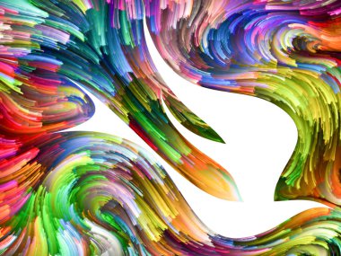 Kuş ve renk arka plan