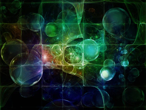 Visualisatie van elementaire deeltjes — Stockfoto