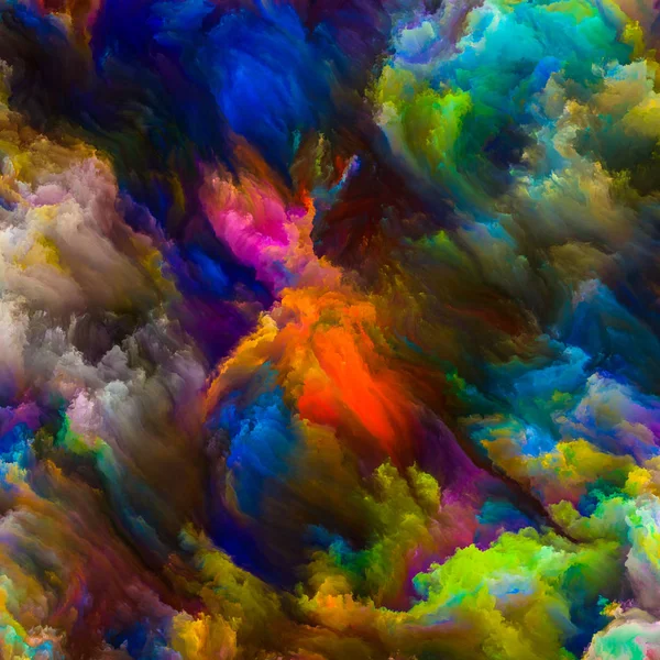 Exploding Virtual Canvas — Stock Photo, Image