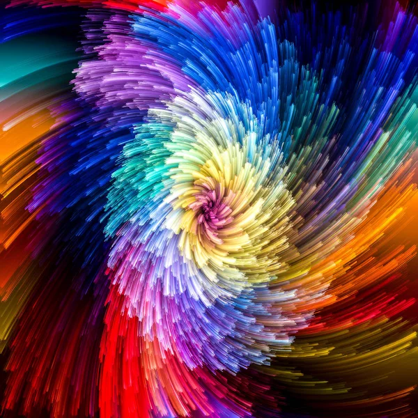 Virtual Life of Vibrant Vortex — Stock Photo, Image