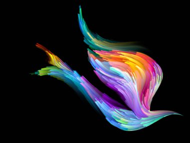 Kuş ve renk arka plan