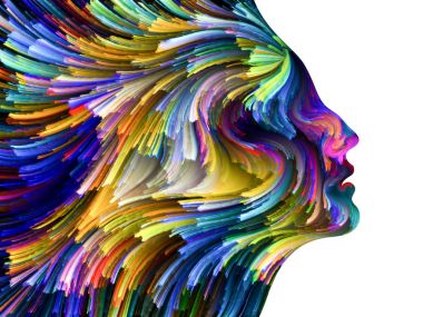 Düşünme arka planını renklendirin