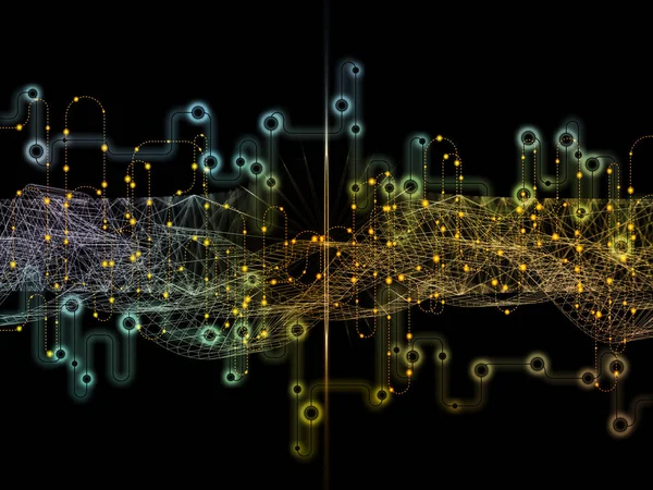 Capas de transferencias de datos — Foto de Stock