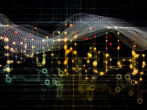 Capas de transferencias de datos —  Fotos de Stock