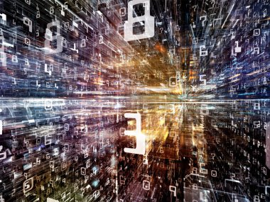 Dijital dünya ışıkları