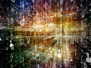 Dijital dünya ışıkları