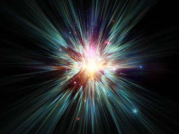 Space Burst background — Stock Photo, Image