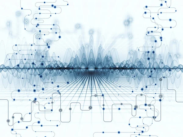 Visualization of Digital Data Transfers — Stock Photo, Image