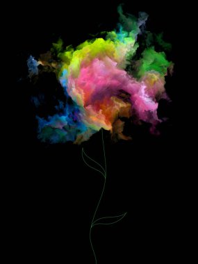 Fraktal Blooms arka plan