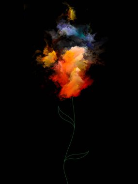 Fraktal Blooms arka plan