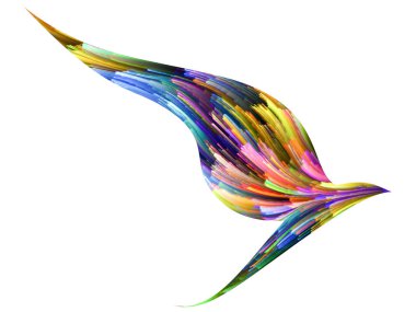 Kuş ve renk arka plan