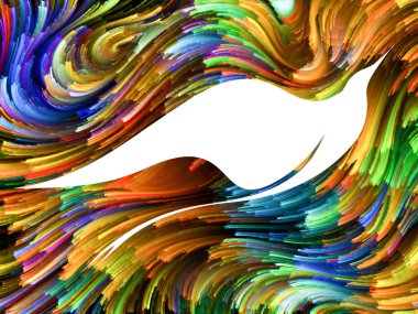 Kuş ve renk arka plan