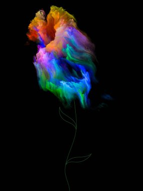 Fraktal Blooms arka plan