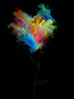 Fraktal Blooms arka plan