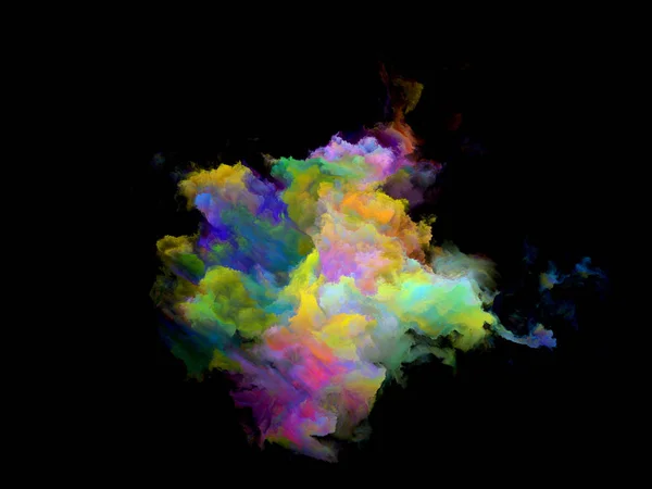 Partícula de nube fractal colorida — Foto de Stock