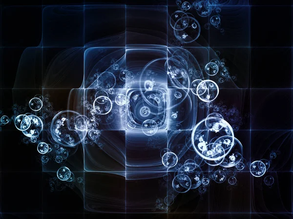 Виртуальные элементарные частицы — стоковое фото