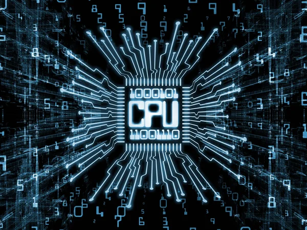 Реальность CPU — стоковое фото