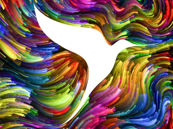 Kuş ve renk arka plan