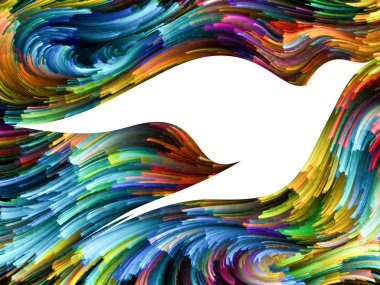 Uçan renkleri arka plan