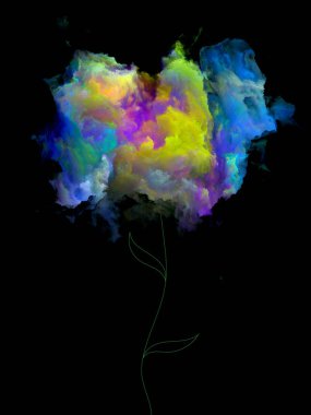 Fraktal Blooms arka plan