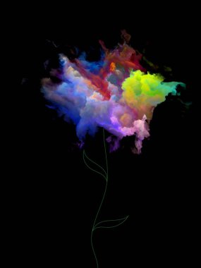 Fraktal Blooms arka plan