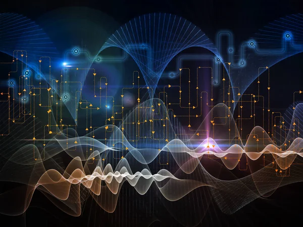 Visión de las transferencias de datos — Foto de Stock