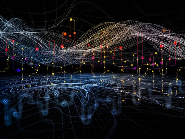 Elementos de las transferencias de datos —  Fotos de Stock