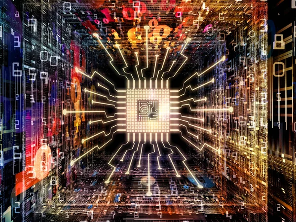 CPU de computador metafórico — Fotografia de Stock