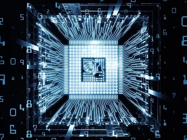 Όραμα της Cpu του υπολογιστή — Φωτογραφία Αρχείου