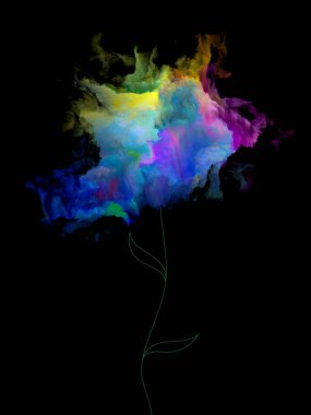 Fraktal Blooms arka plan