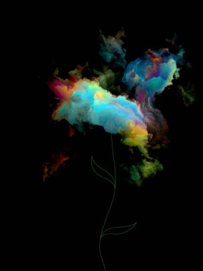 Fraktal Blooms arka plan