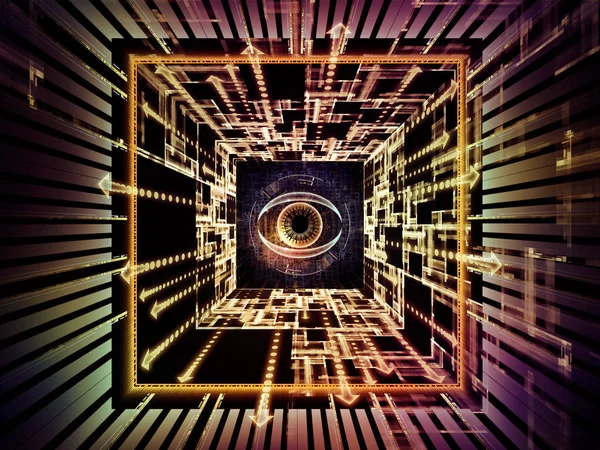 Hintergrund des Beobachtungsmechanismus — Stockfoto